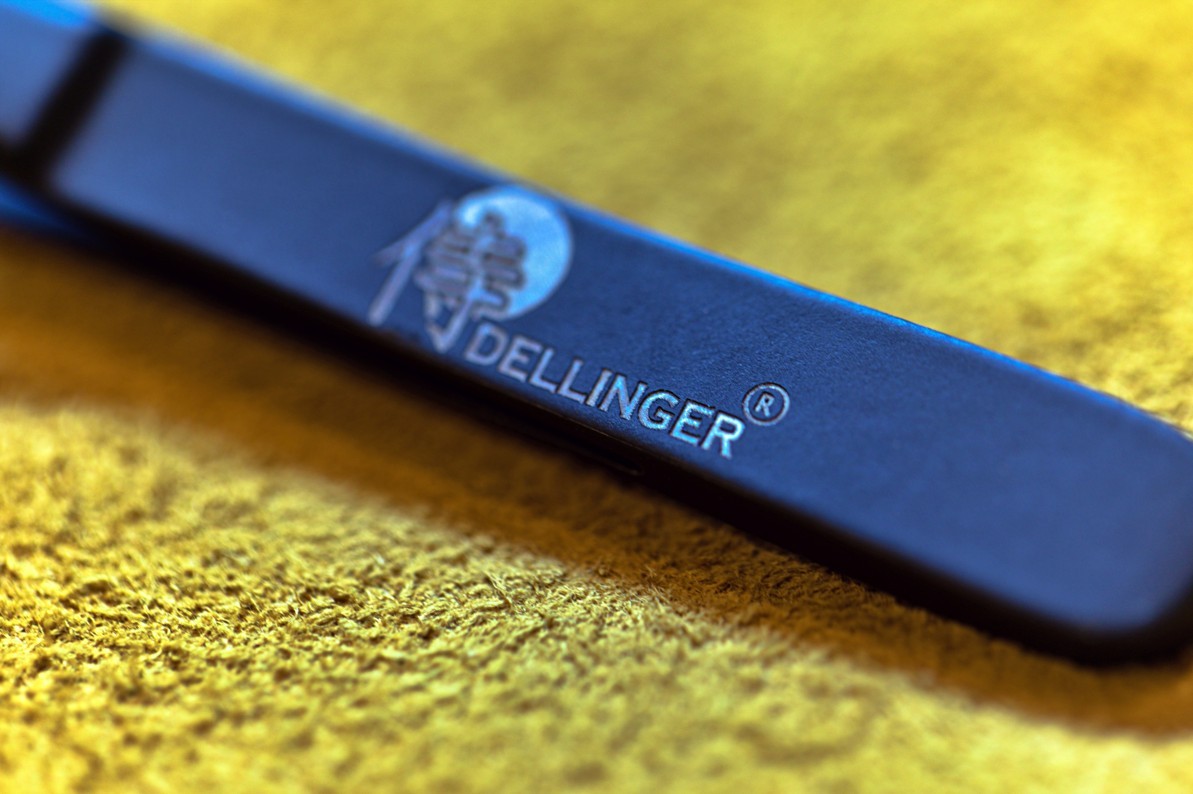 multifunkční zahnutá pinzeta pro kuchaře Dellinger Black 210 mm