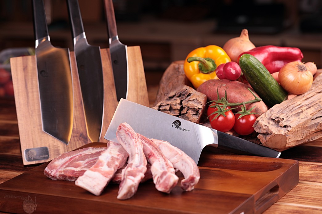 Nakiri 7,8" (199mm) Dellinger CUBE Ebony Wood