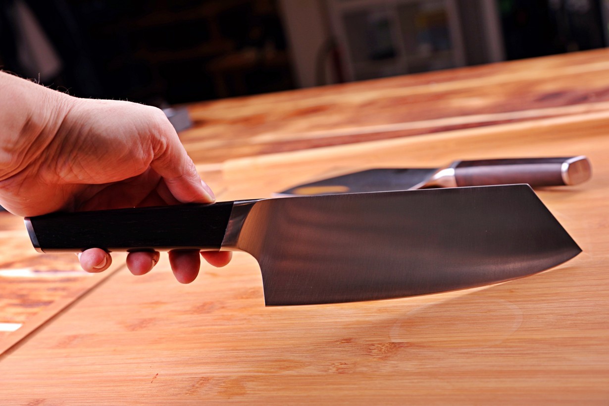 Nakiri 7,8" (199mm) Dellinger CUBE Ebony Wood