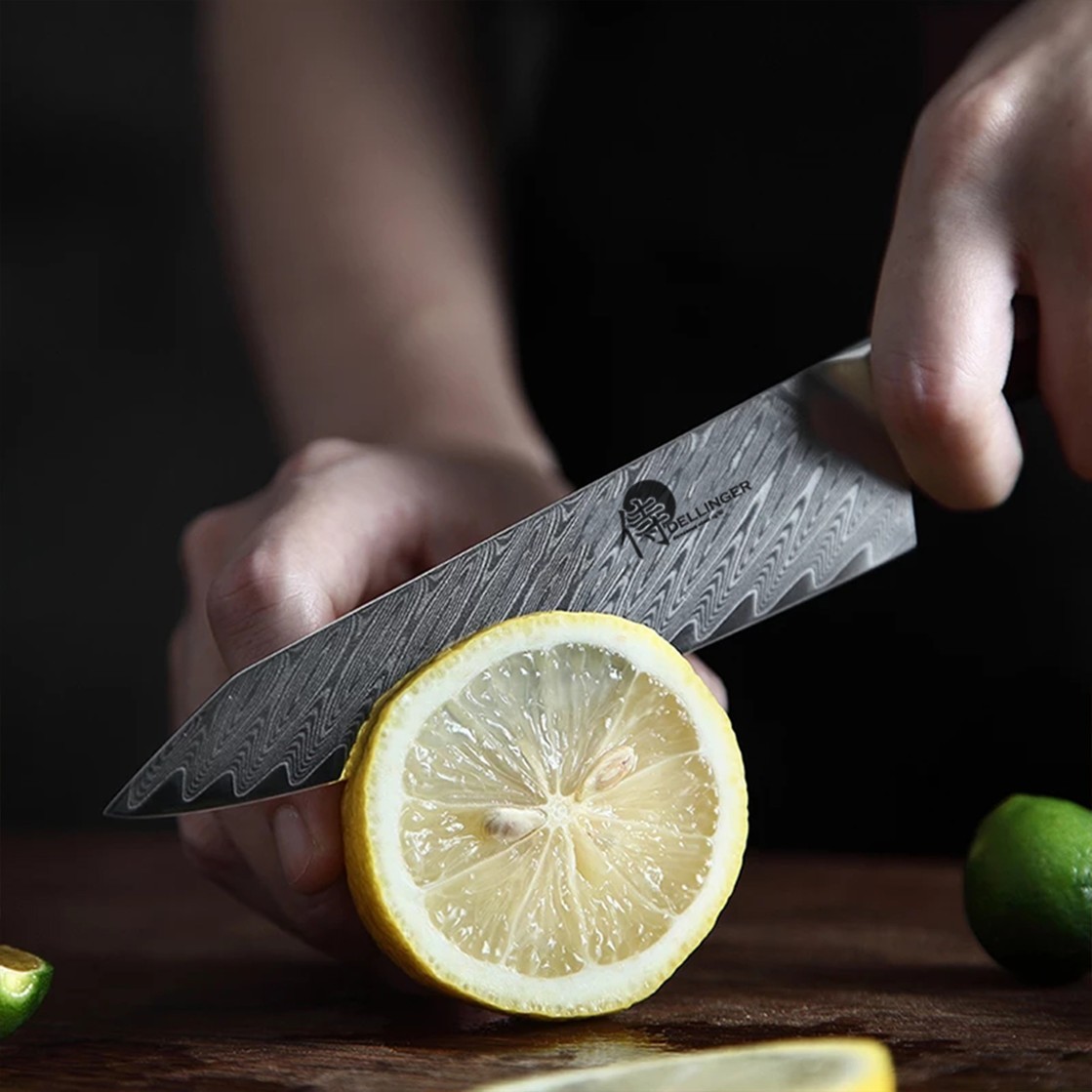 nůž Utility 5" (130mm) Dellinger Rose-Wood Damascus
