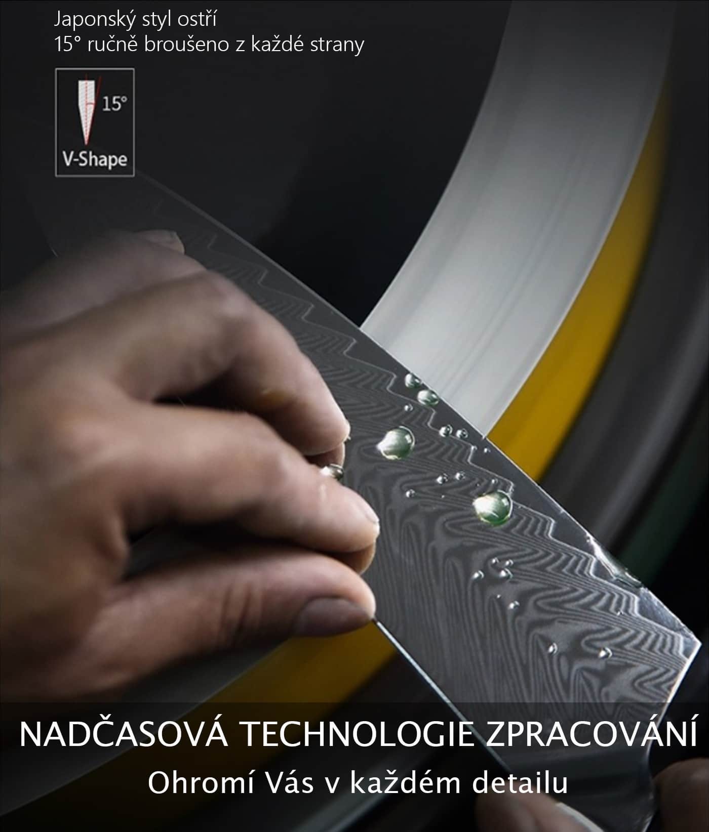 nůž Utility 5" (130mm) Dellinger Rose-Wood Damascus