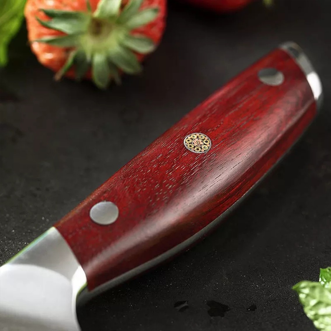 nůž Utility 5" (130mm) Dellinger Rose-Wood Damascus