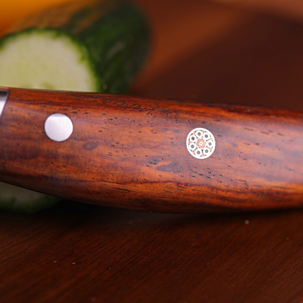 nůž Utility 5" (130mm) Dellinger Rose-Wood Damascus