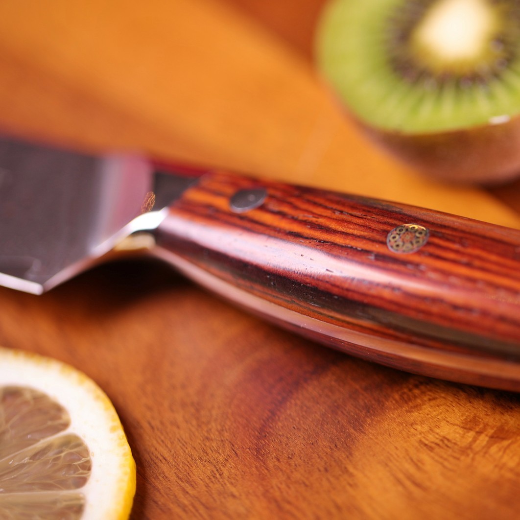 Gyuto / Chef Kiritsuke 8,5" (215mm) Dellinger Rose-Wood Damascus