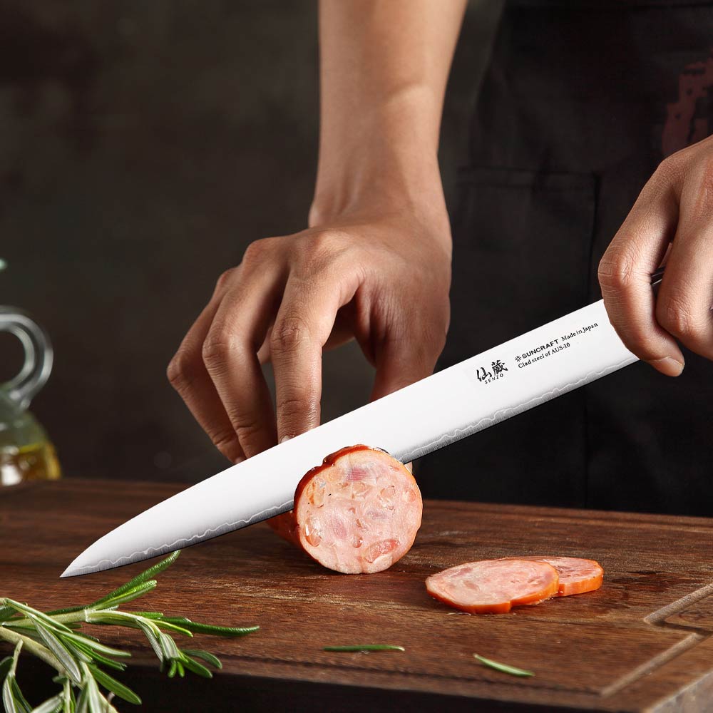 nůž plátkovací 240 mm - Suncraft - SENZO CLAD Slice