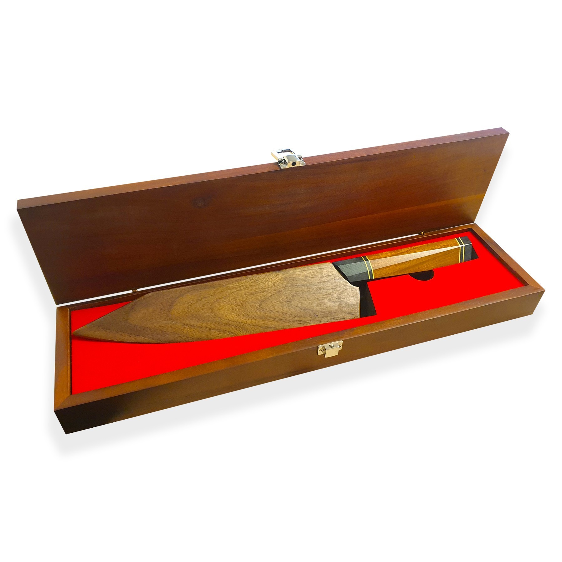 nůž Kiritsuke / Chef 8,5" Dellinger Octagonal Desert Iron Wood VG-10