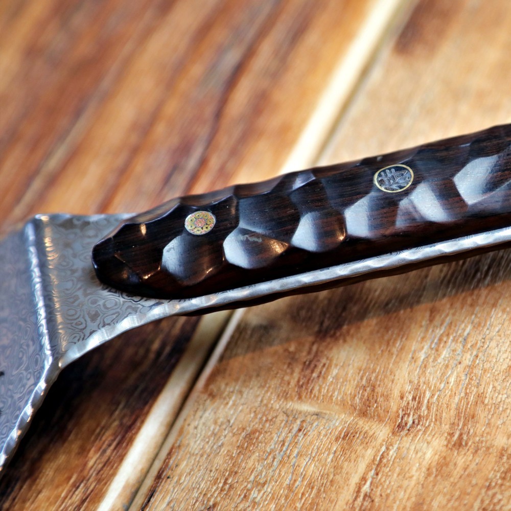 kuchařská BBQ špachtle na obracení a čištění z oceli vg-10 kuchařská BBQ špachtle na obracení a čištění z oceli vg-10