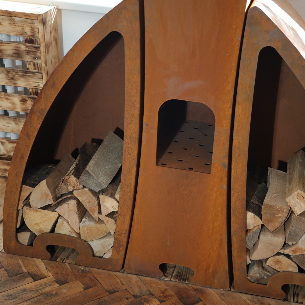 venkovní ohniště Dellinger Smoke&Fire Corten Oval venkovní ohniště Dellinger Smoke&Fire Corten Oval