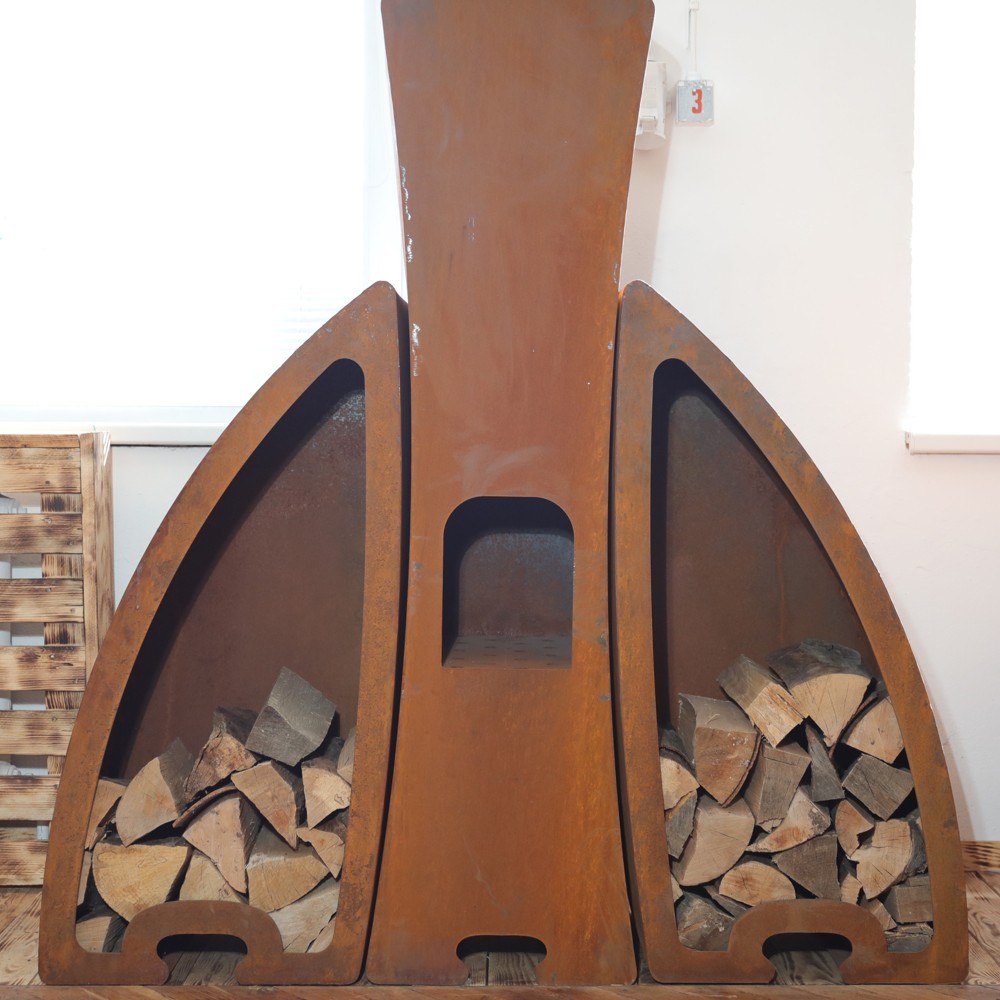 venkovní ohniště Dellinger Smoke&Fire Corten Oval