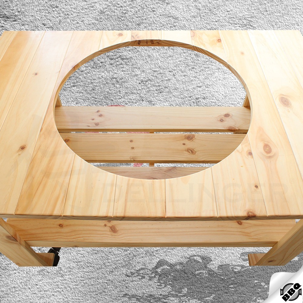 dřevěný borovicový stůl pro keramický gril kamado 23,5" - Dellinger Smoke&Fire
