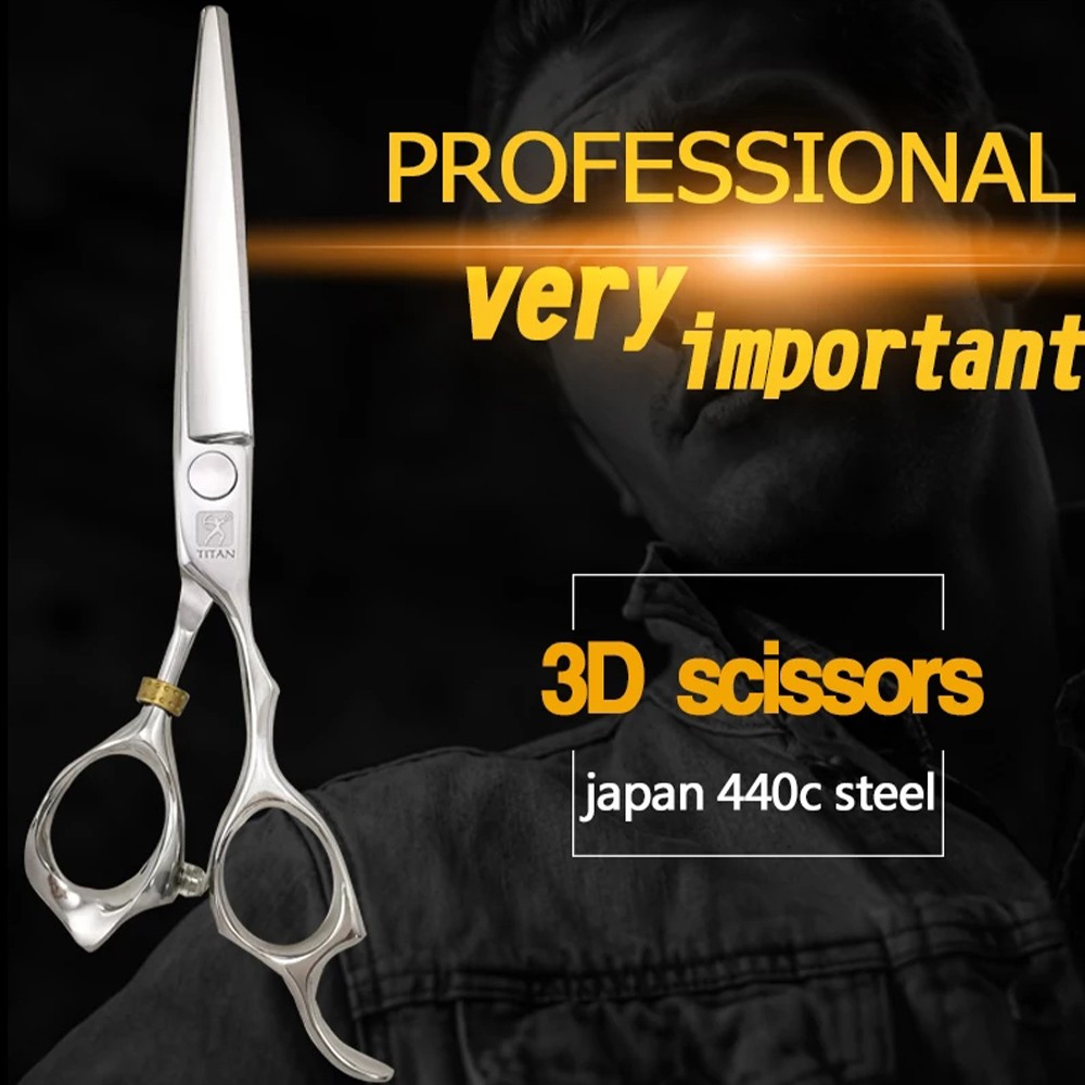 Kadeřnické nůžky 6" TITAN T3D60 ACRM Profesional
