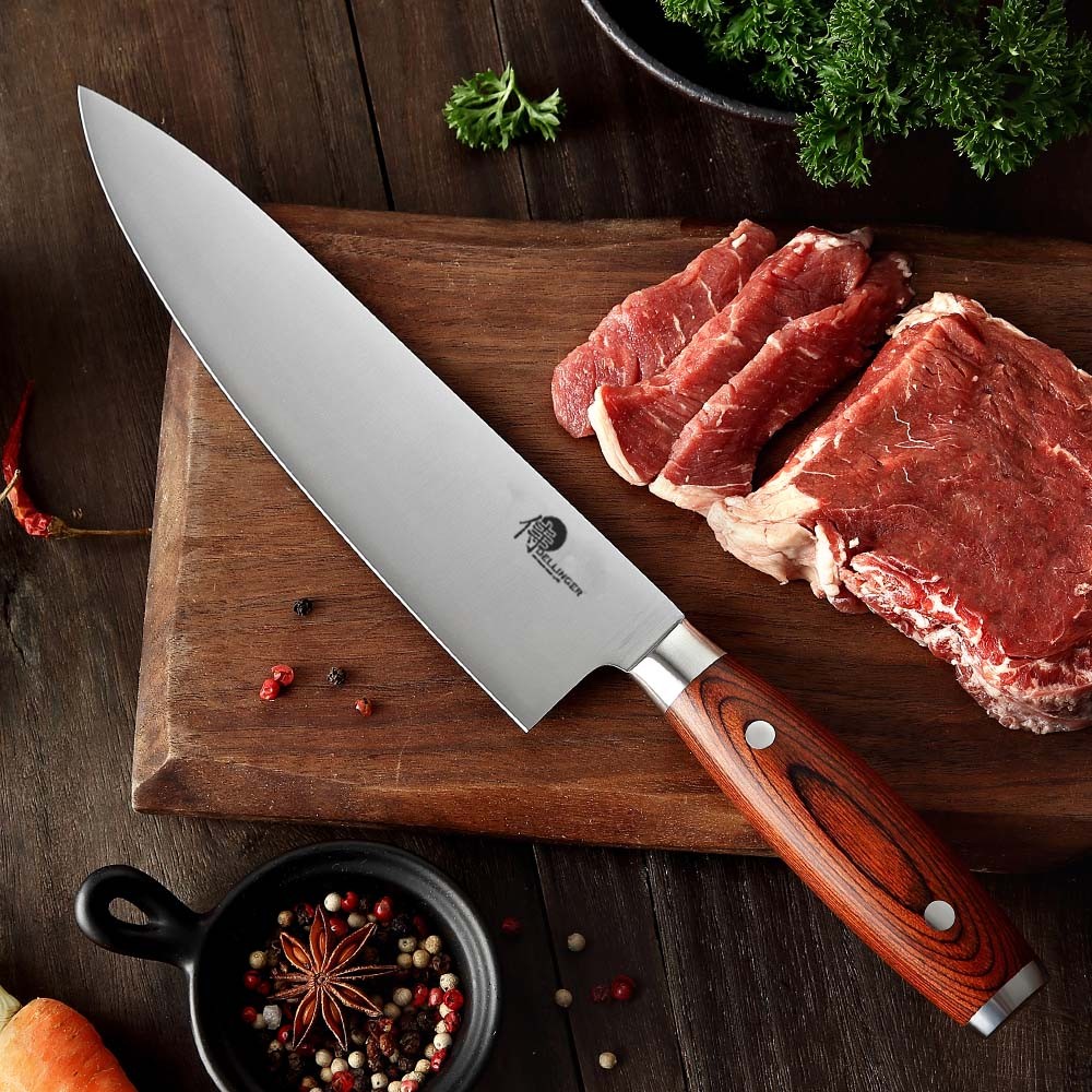 nůž Chef 8" German 1.4116 - Pakka Wood