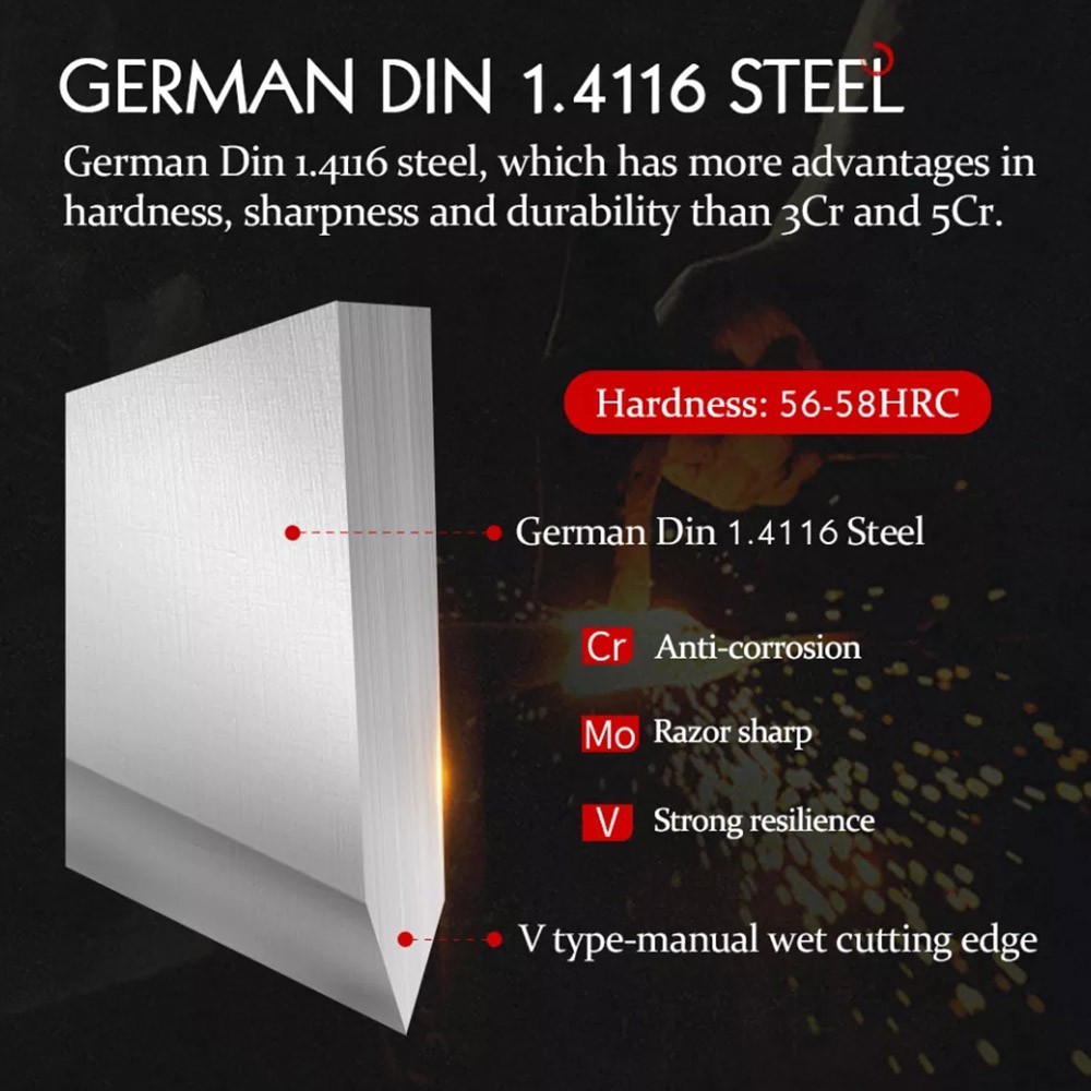 nůž Utility 5" German 1.4116 - pakka wood