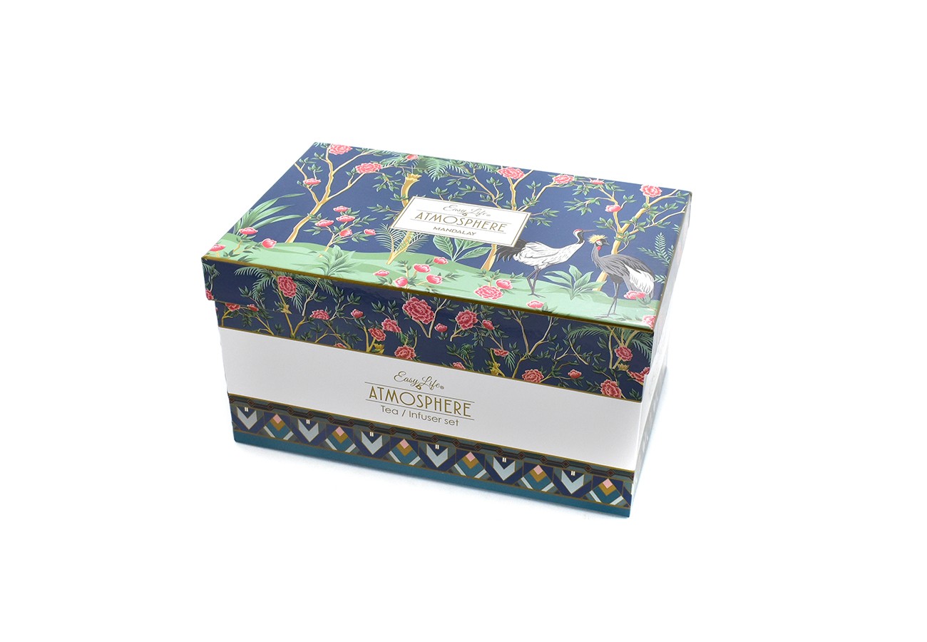 konvička Mandalay na čaj 600 ml + 2 šálky