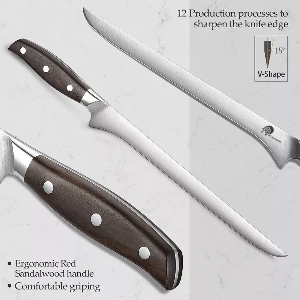 nůž na šunku 10" - 255mm Dellinger Dellinger CLASSIC Sandal Wood