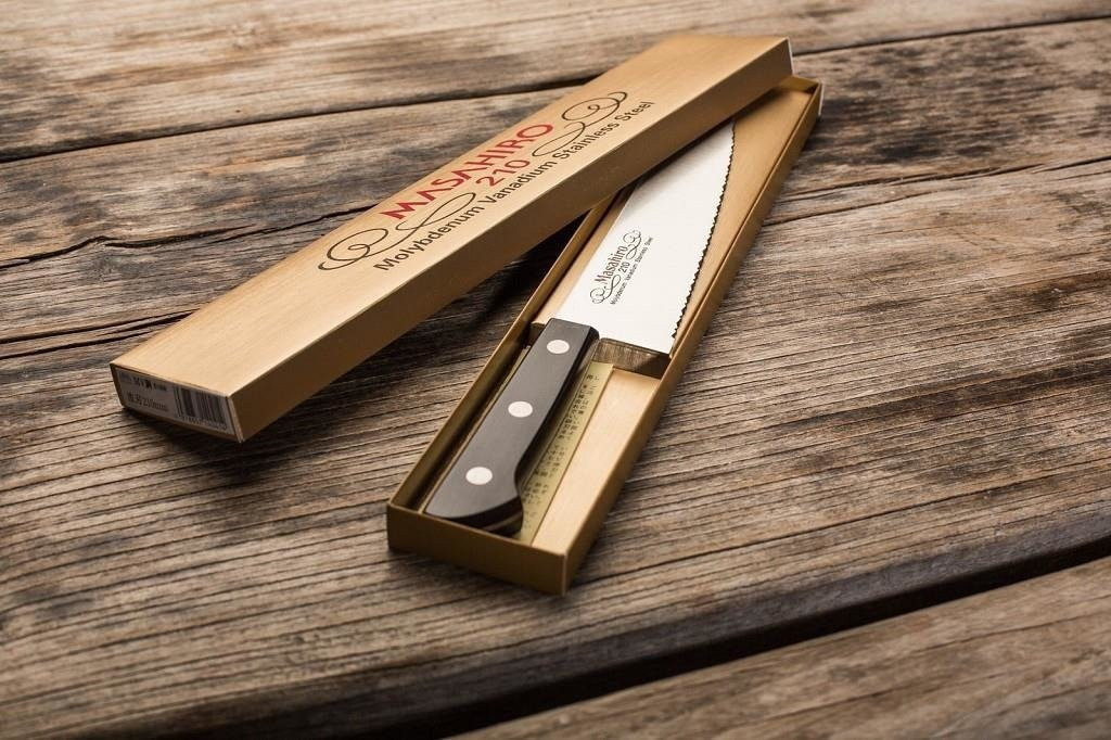 Nůž Masahiro BWH Chef Wave Edge 210 mm [14041]