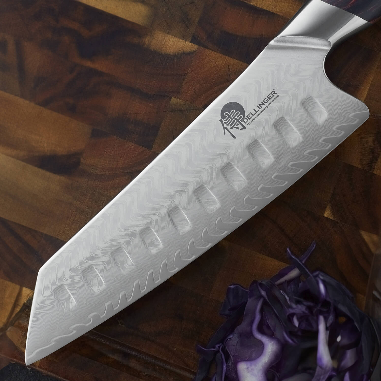 Kuchařský nůž Santoku Kiritsuke 180 mm Dellinger Volcano