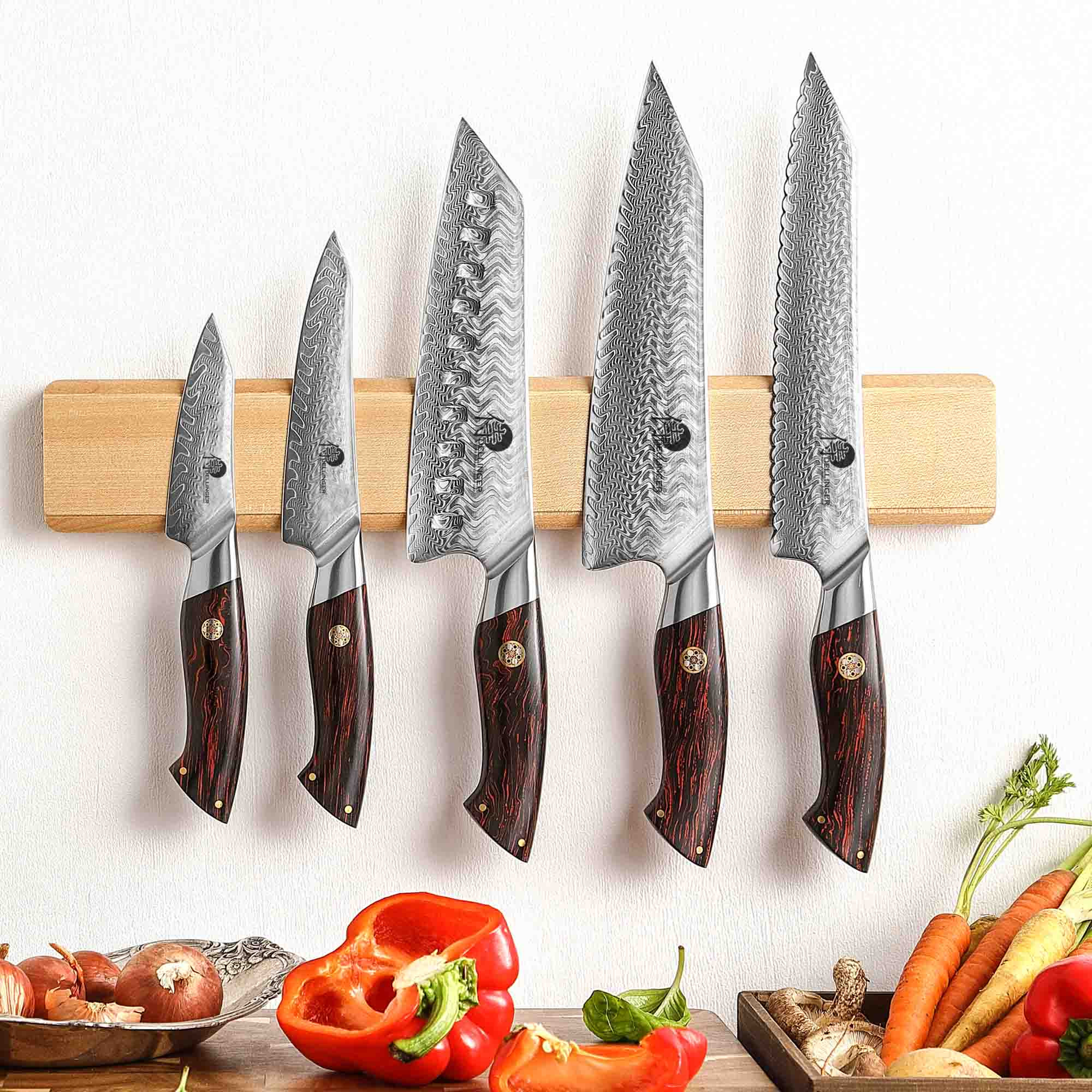 Kuchařský nůž Petty Kiritsuke 90 mm Dellinger Volcano