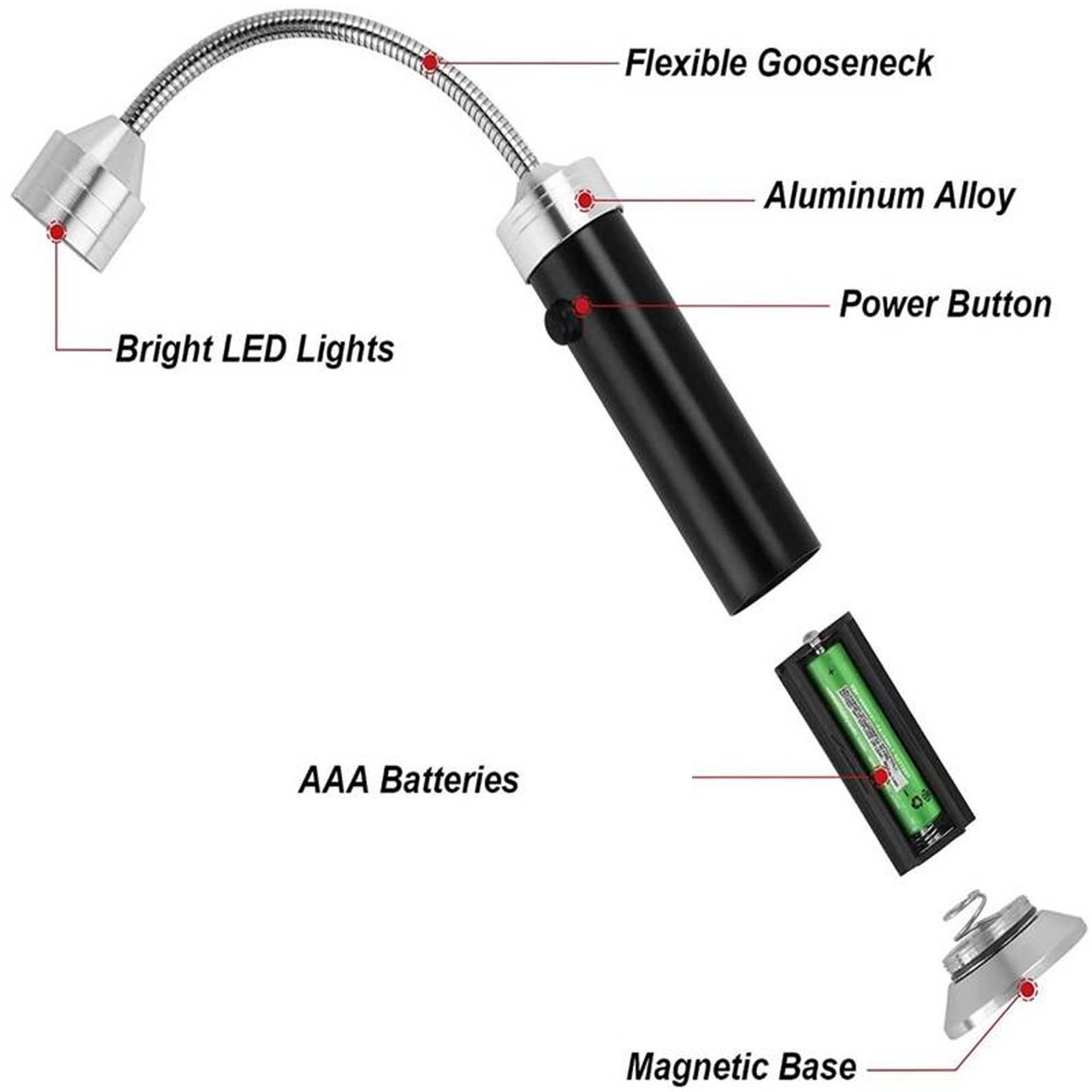 Dellinger Magnetická BBQ lampa 9-LED 3xAAA