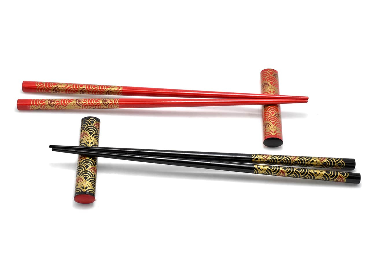 sada jídelních hůlek Black&Red Nami