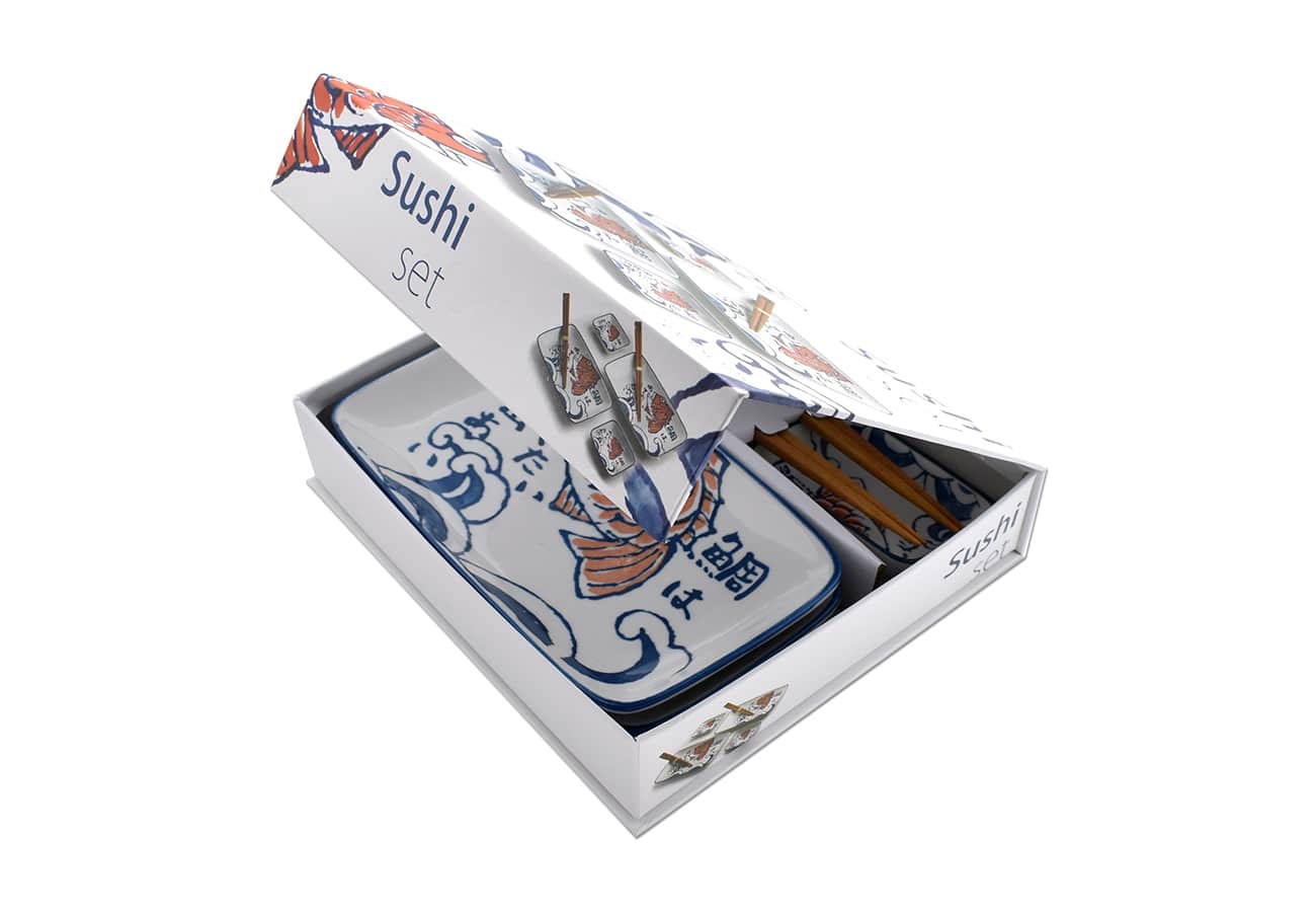 porcelánový servis na SUSHI - Sakana, ryby
