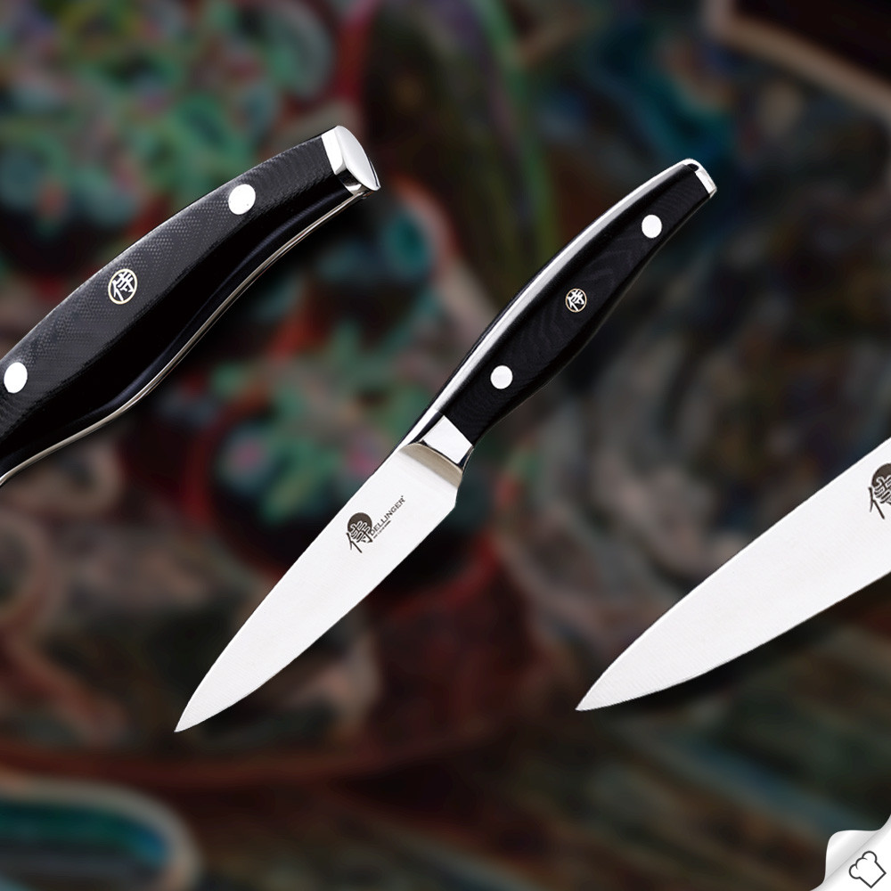 malý kuchařský okrajovací nůž 3,5" (90mm) Dellinger German Samurai