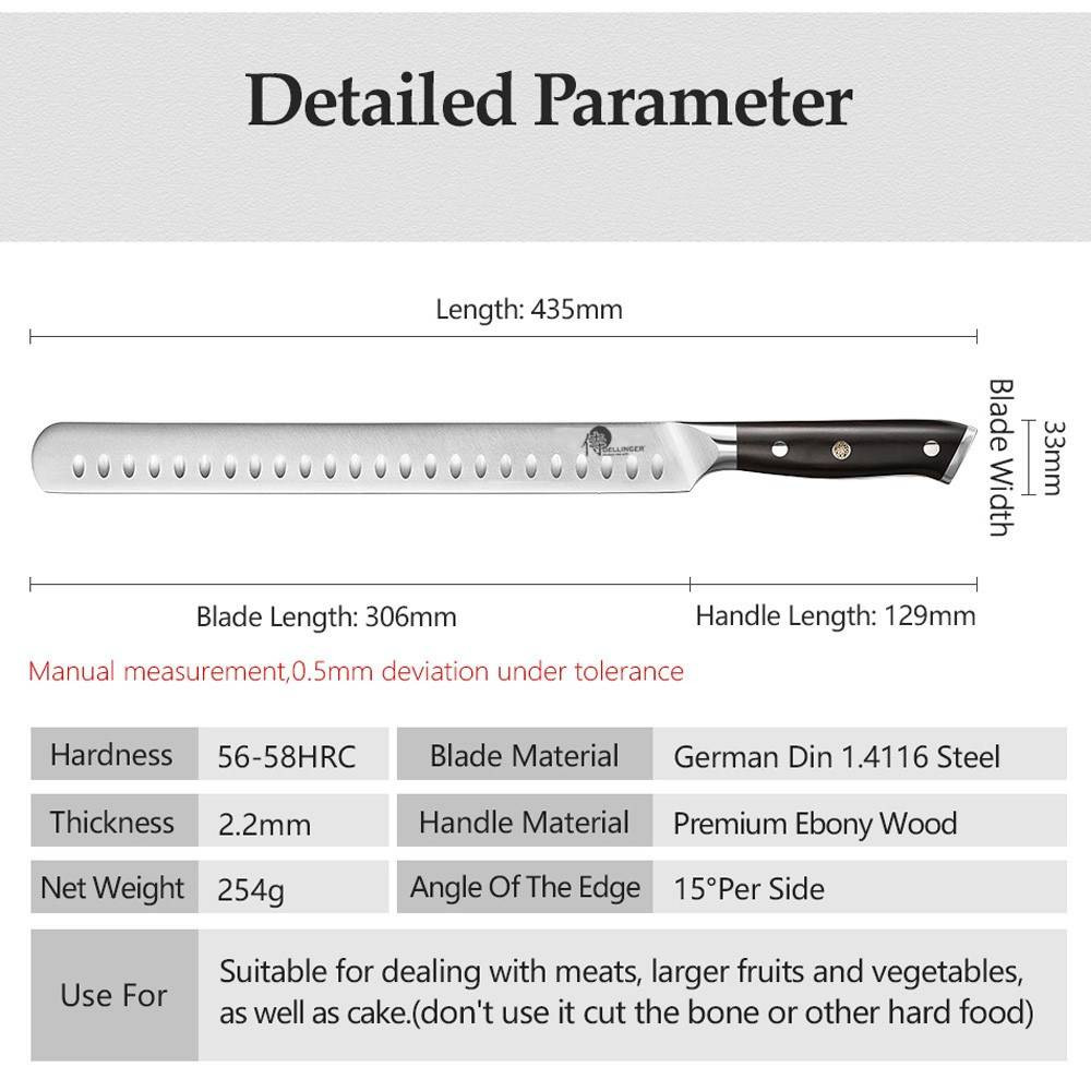 nůž na šunku a Brisket 12" - 306mm Dellinger German Samurai
