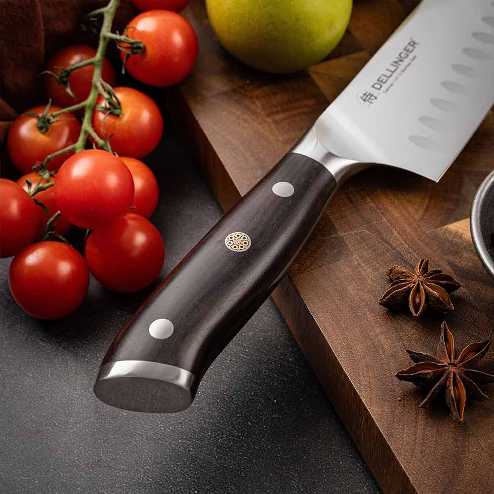 Santoku nůž šéfkuchaře 180 mm Dellinger German Samurai Ebony