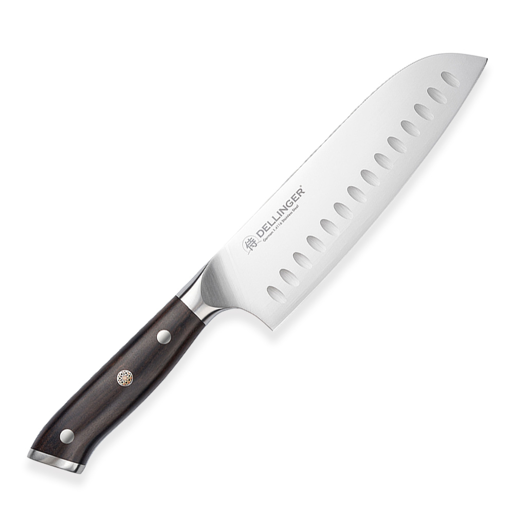 Santoku nůž šéfkuchaře 180 mm Dellinger German Samurai Ebony