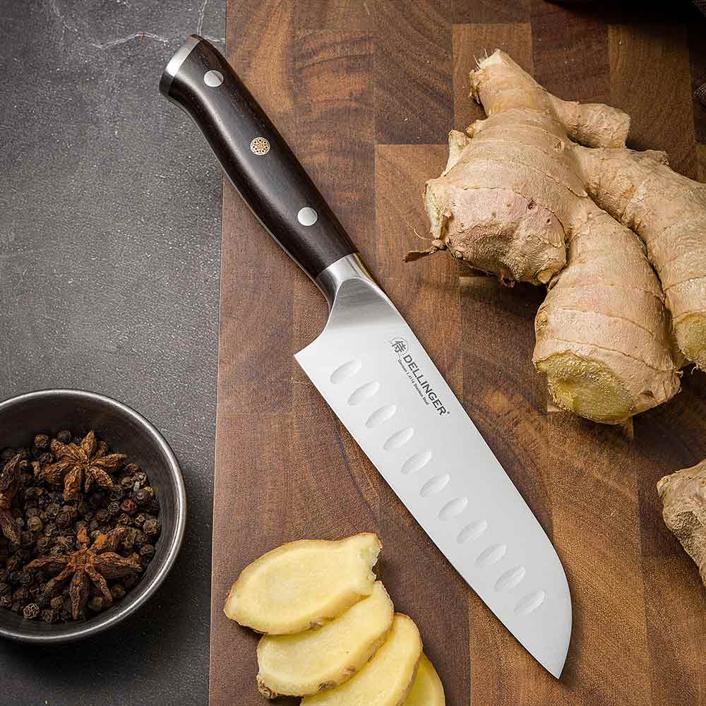 Santoku malý nůž 133 mm Dellinger German Samurai Ebony
