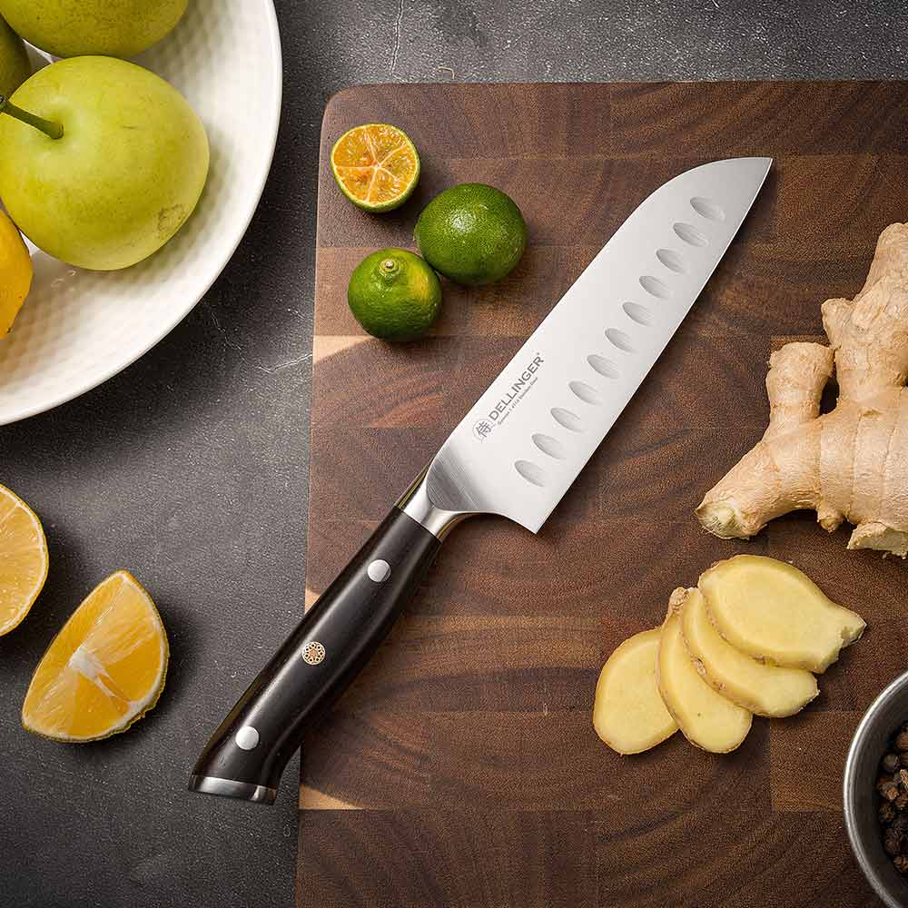 Santoku malý nůž 133 mm Dellinger German Samurai Ebony