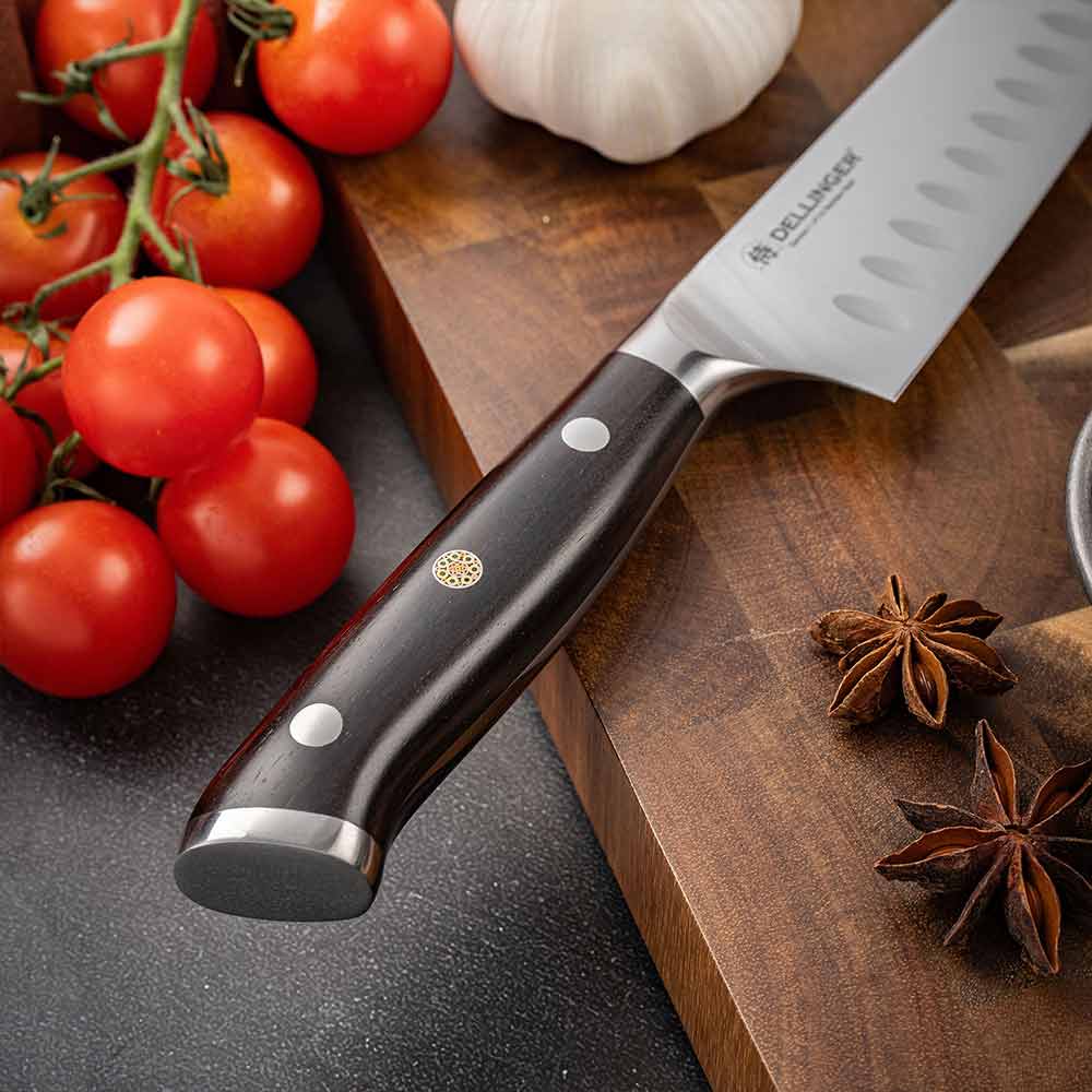 Santoku malý nůž 133 mm Dellinger German Samurai Ebony