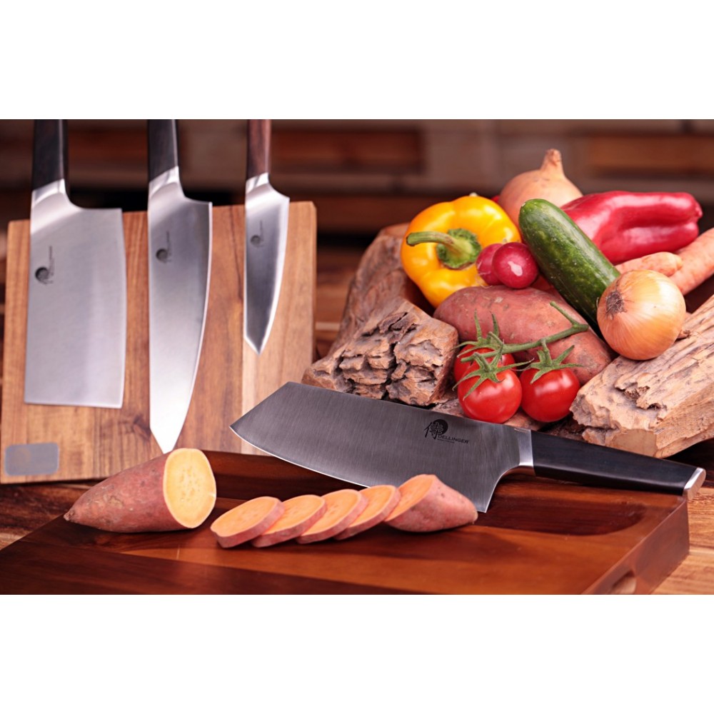 KIRITSUKE / UTILITY 5" (130MM) DELLINGER CUBE EBONY WOOD