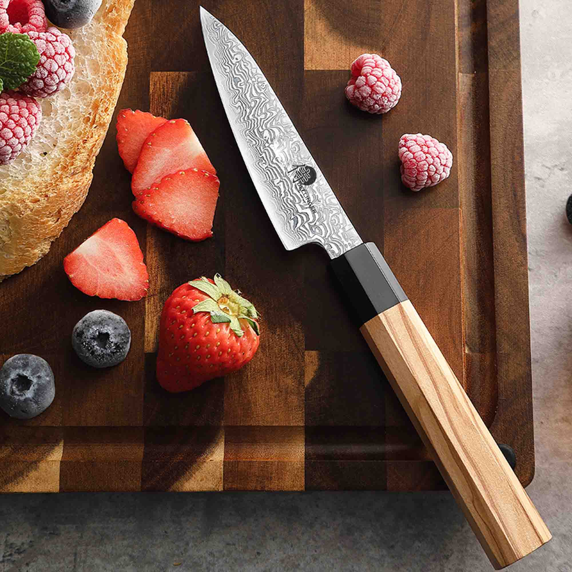 nůž univezální Paring 4" Dellinger Buffalo Olive Octagon 105 mm