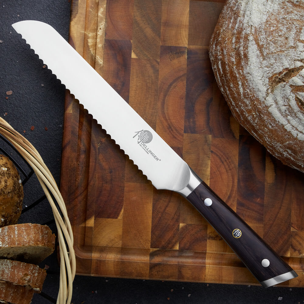 nůž na chléb a pečivo 198 mm, Dellinger German Black Samurai