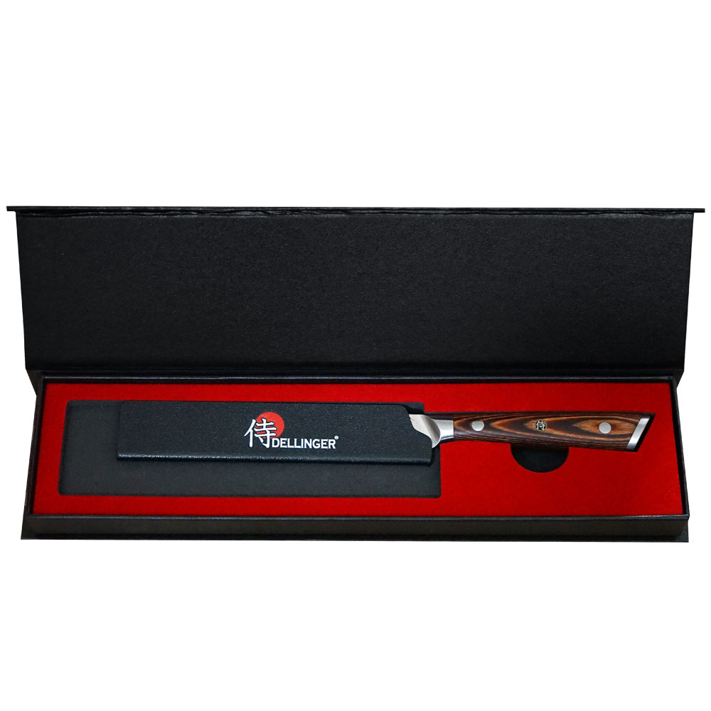 nůž šéfkuchaře ko Santoku 124 mm, Dellinger German Black Samurai nůž šéfkuchaře ko Santoku 124 mm, Dellinger German Black Samurai