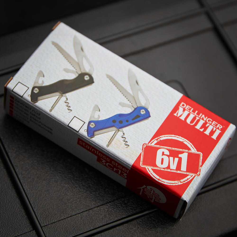 Nůž Dellinger MULTI 75mm Barva: Černá
