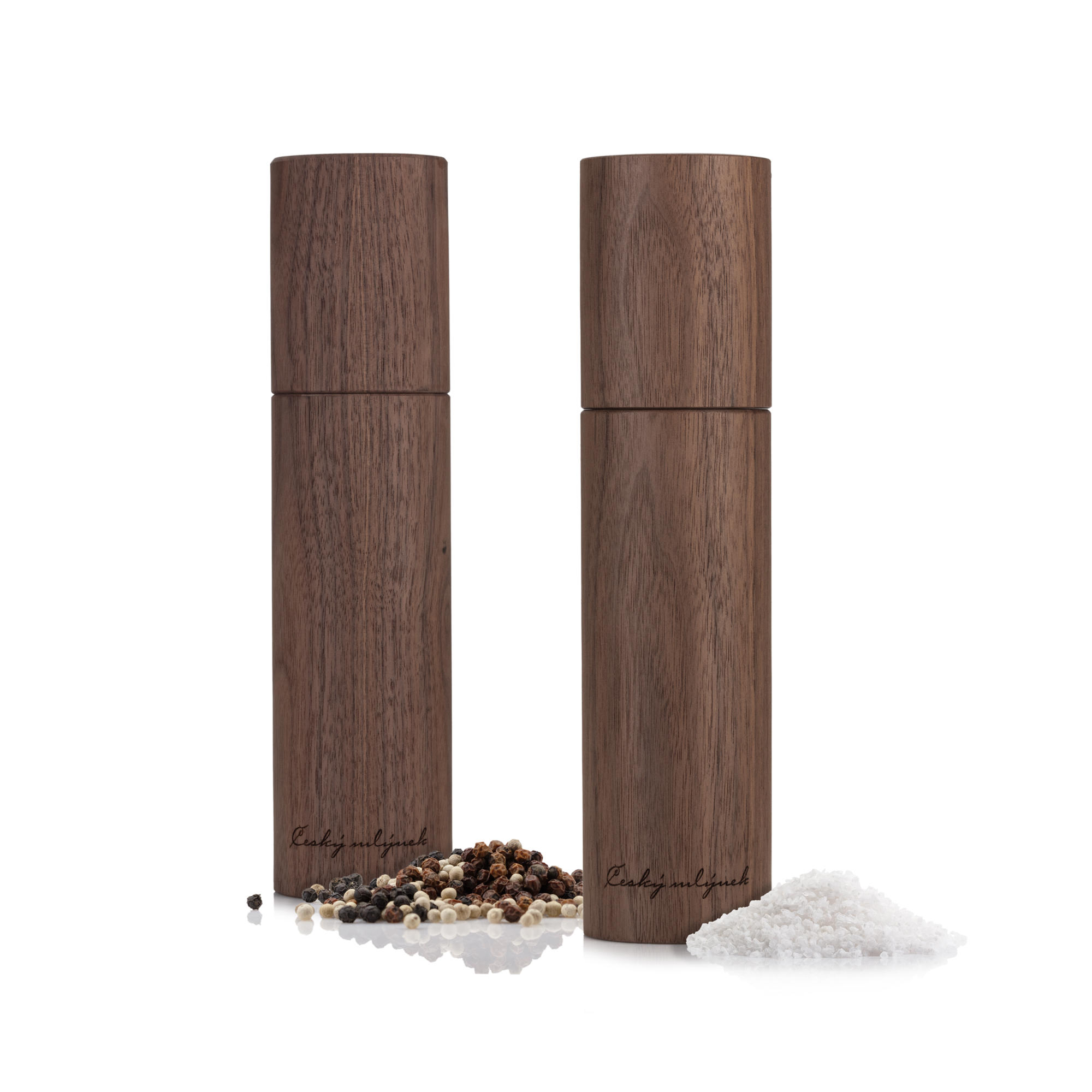 Český mlýnek z ořešáku černého 25cm