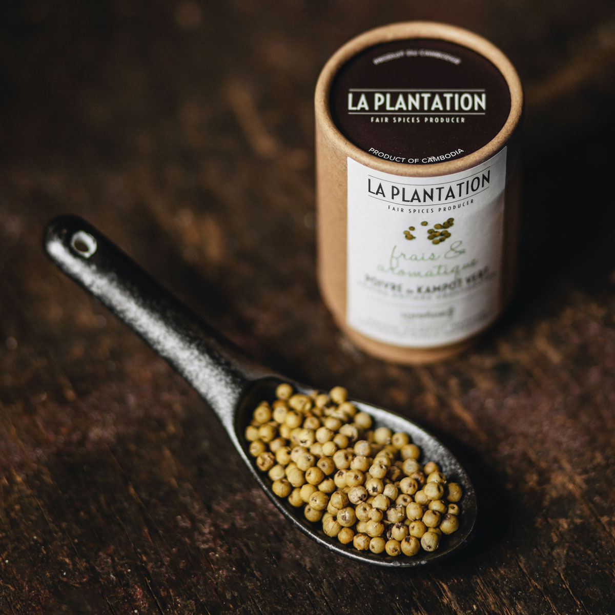 Kampotský pepř zelený dehydrovaný 300g