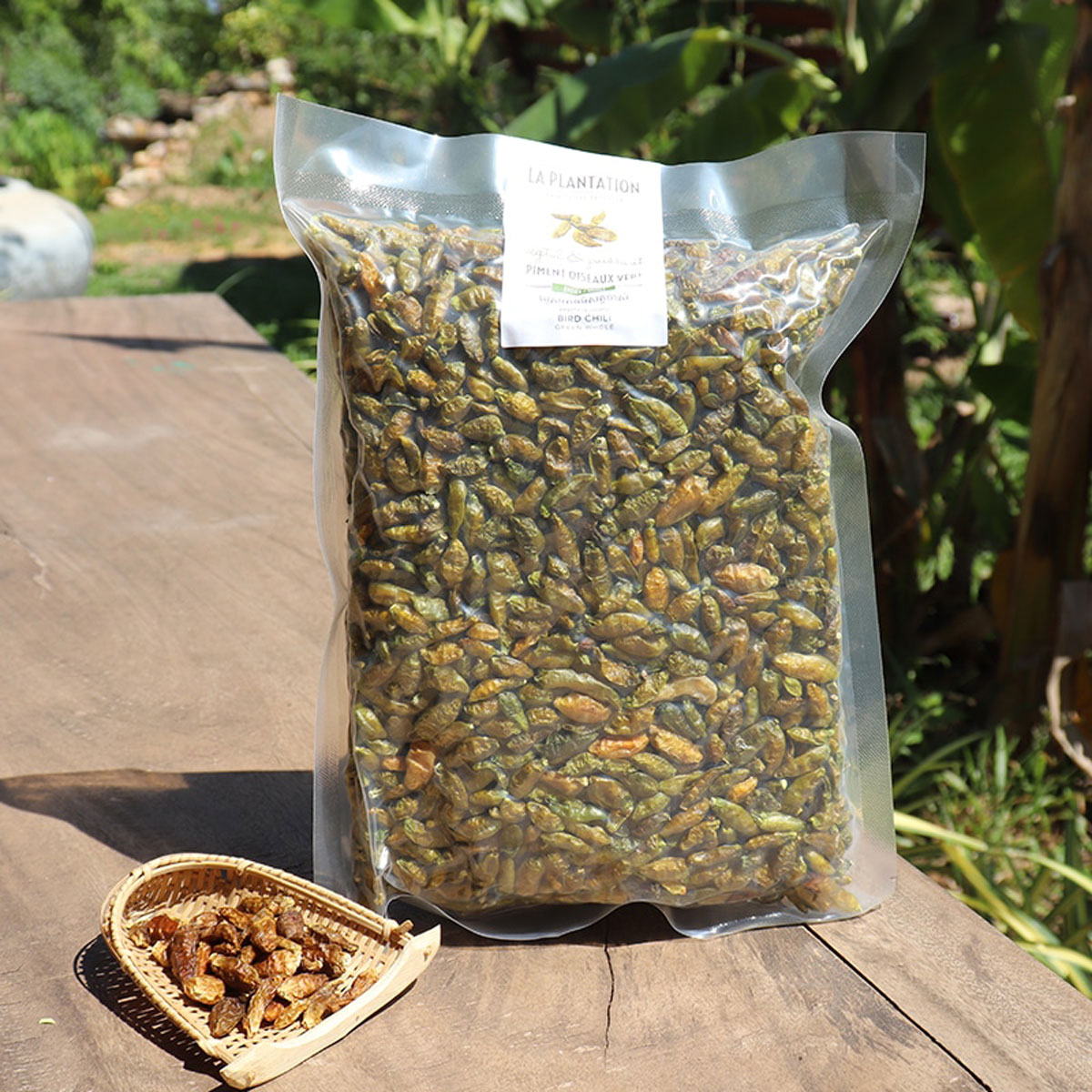 Zelené Bird Chili z Kambodži (celé) 15g tubus