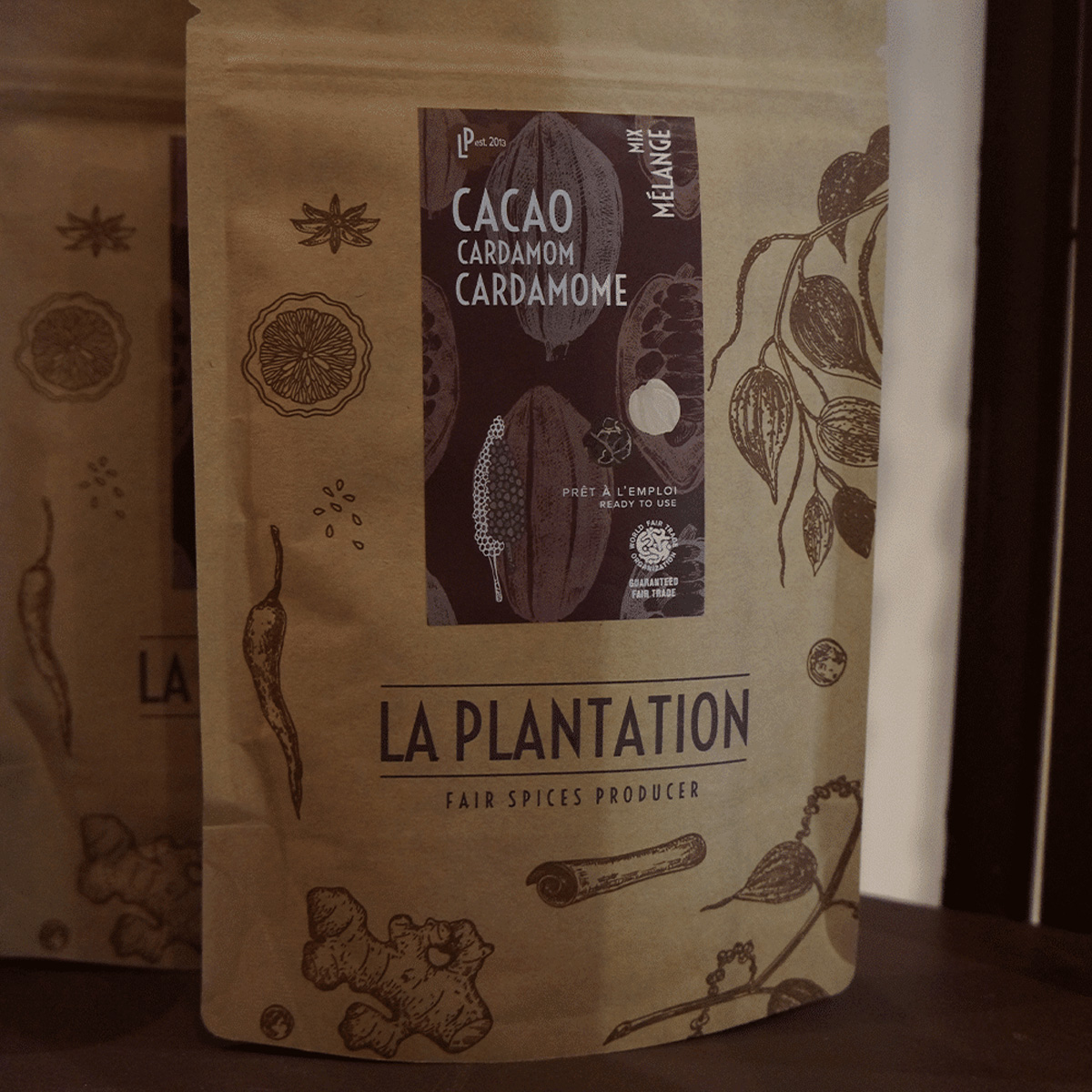 Cacao Mix s kardamomem a dlouhým pepřem 100g