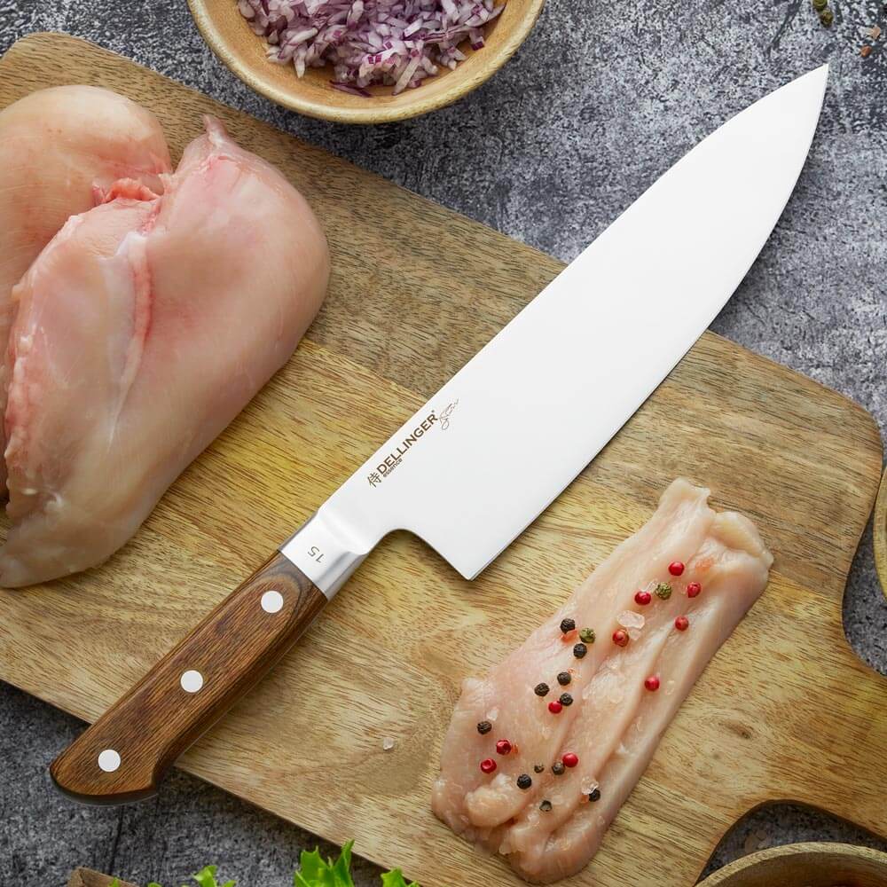 Nůž šéfkuchaře Gyuto 210 mm Dellinger Essence - Velký Šéf No.15