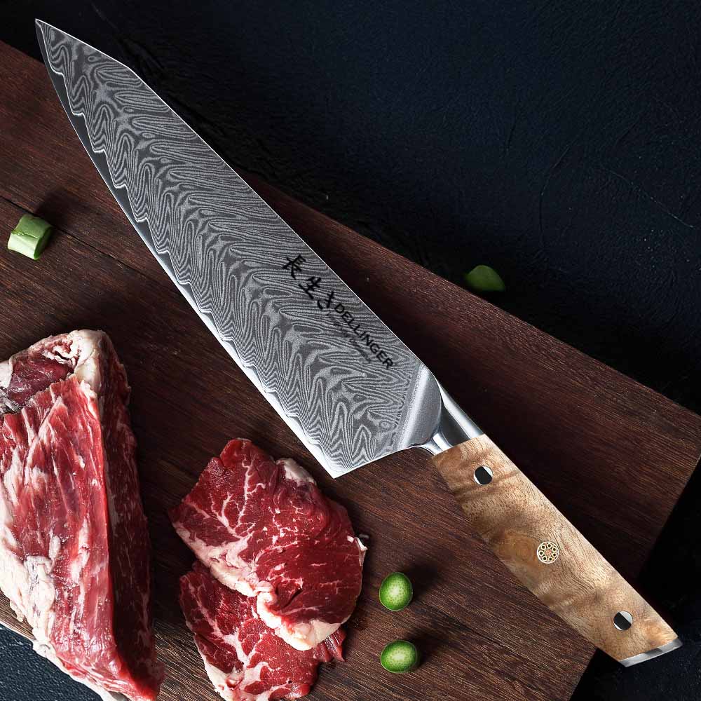 Nůž Gyuto/Chef Kiritsuke 215 mm Dellinger Longevity Damascus Edition