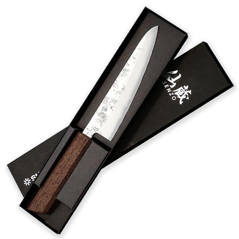 Malý nůž šéfkuchaře ko-Santoku 143 mm Suncraft Senzo Retro®