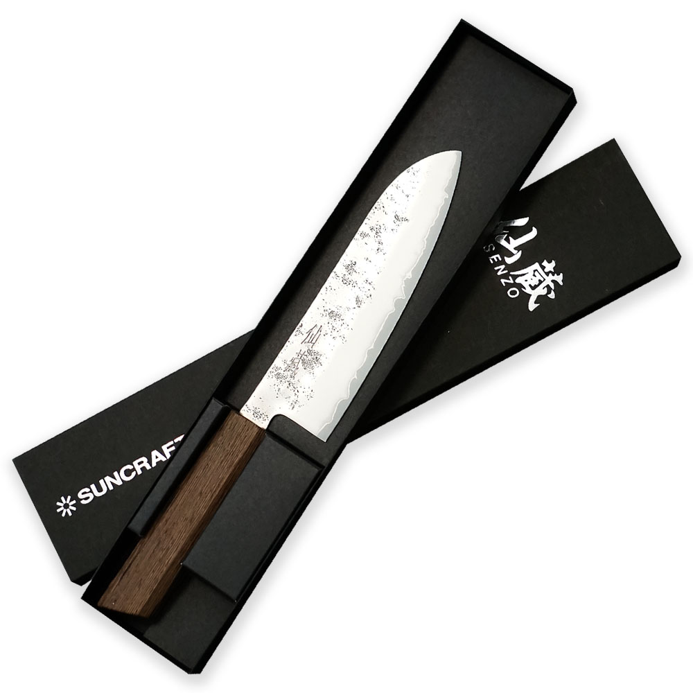 nůž šéfkuchaře Santoku 167 mm Suncraft Senzo Retro®