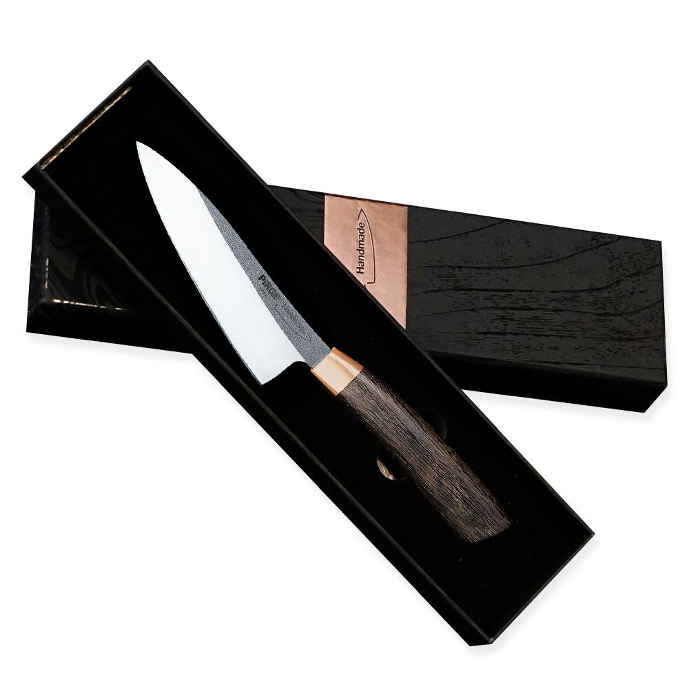 Sada kuchyňských nožů Gyuto 180 mm, Gyuto 140 mm, Paring 110 mm Pirge Handmade KROP® Sada kuchyňských nožů Gyuto 180 mm, Gyuto 140 mm, Paring 110 mm Pirge Handmade KROP®