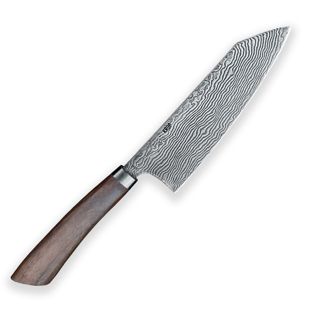 Kuchyňský nůž Santoku 175 mm Pirge Handmade KROP® Damax