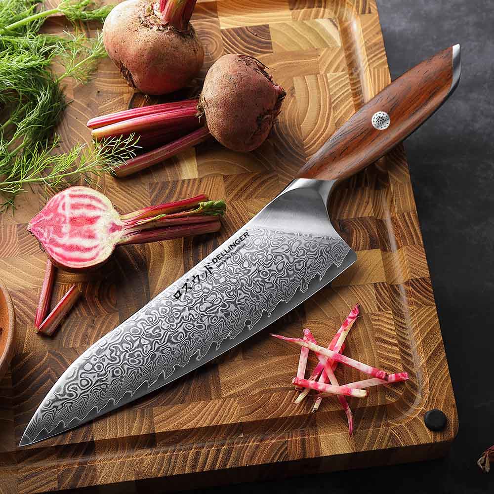 Kuchyňský nůž Chef/Gyuto 210 mm Dellinger Rose Wood Damascus® Kuchyňský nůž Chef/Gyuto 210 mm Dellinger Rose Wood Damascus®