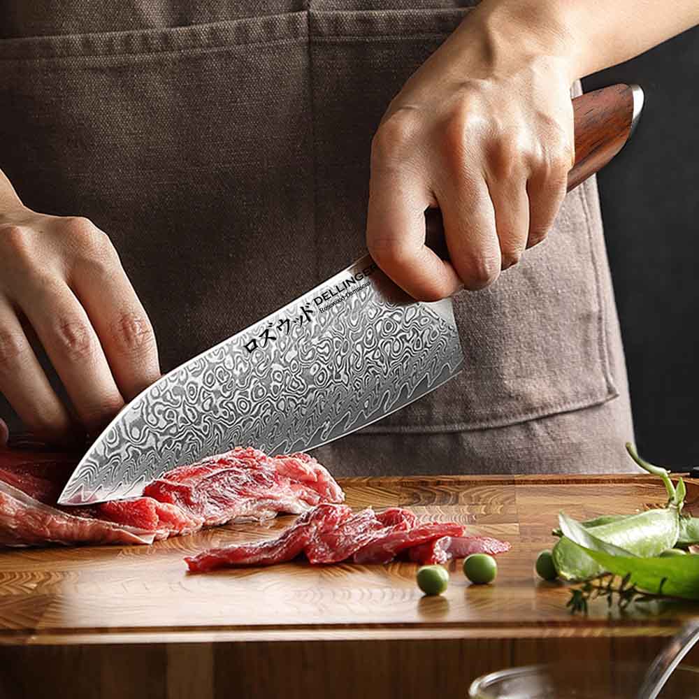Kuchyňský nůž Chef/Gyuto 210 mm Dellinger Rose Wood Damascus® Kuchyňský nůž Chef/Gyuto 210 mm Dellinger Rose Wood Damascus®