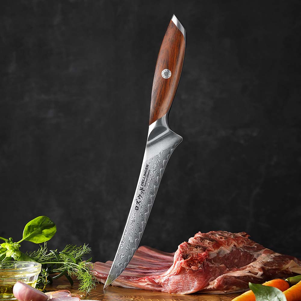 Nůž vykosťovací Boning 190 mm  Dellinger Rose Wood Damascus®